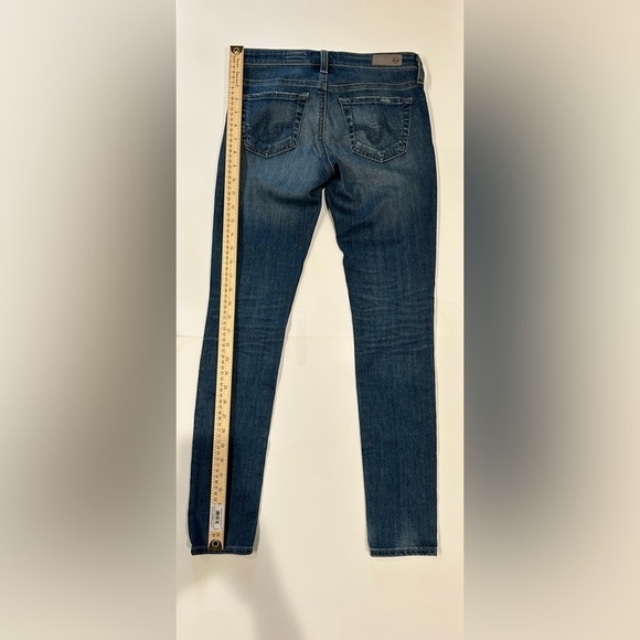 Adriano Goldschmied Legging Ankle Skinny Jeans Distressed Medium Wash 25 - Picture 6 of 7